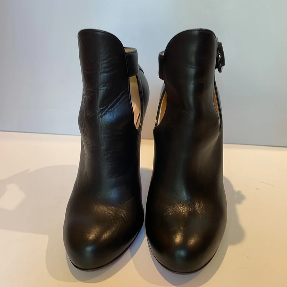 Christian Louboutin Heels Black Leather Booties EU 38.5 - Picture 5 of 8